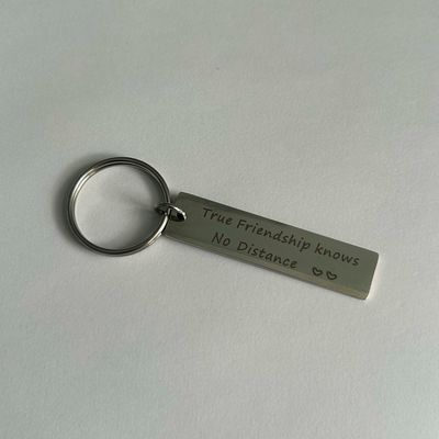 Friendship Knows No Distance Keyring