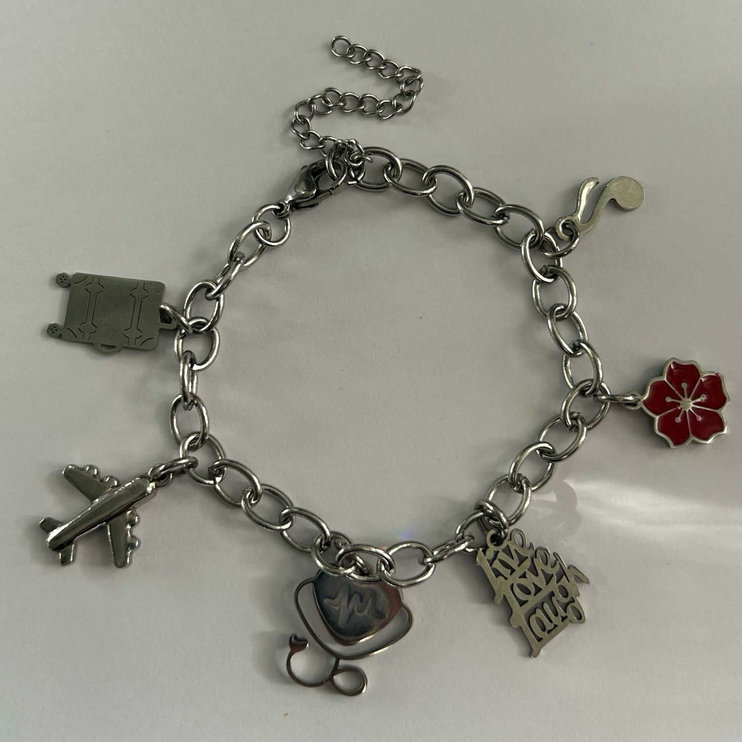Cable Chain Charm Bracelet