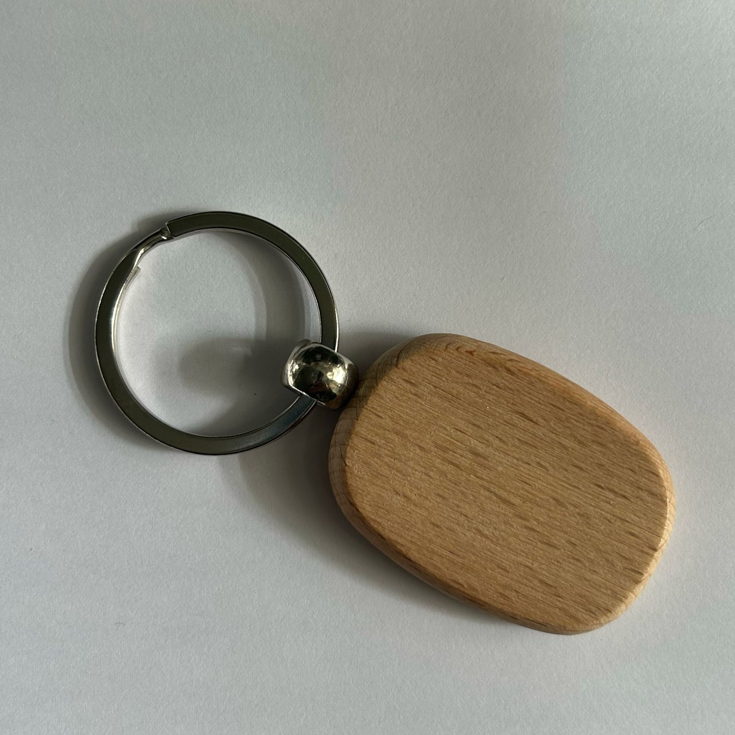 Wooden Oval Keyring – Engravable