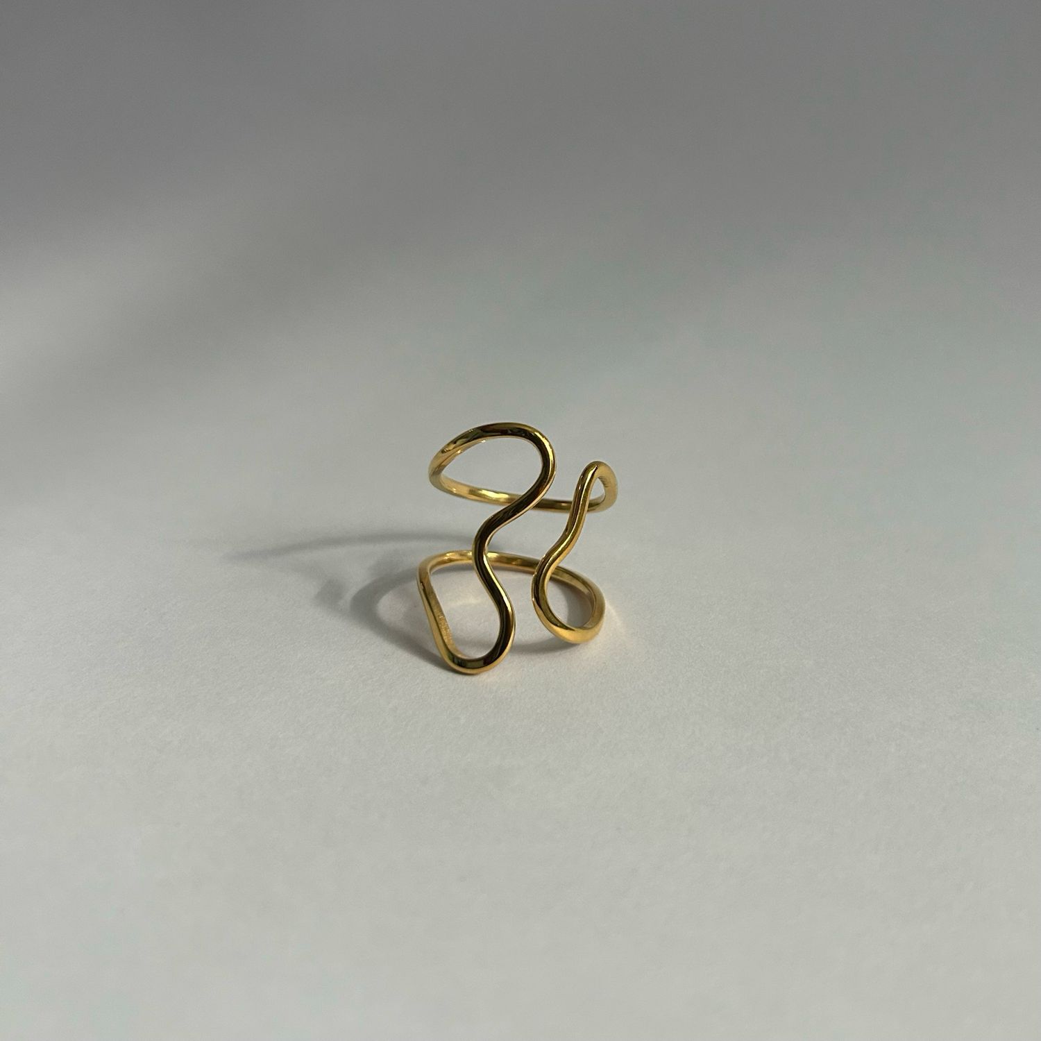 Gold Abstract Ring