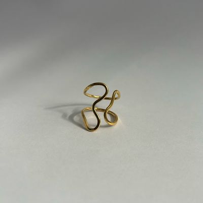 Gold Abstract Ring