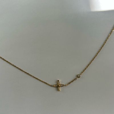 Cross Zirconia Necklace