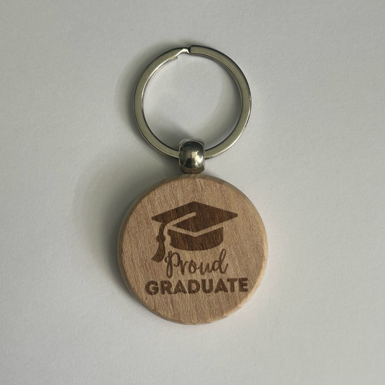 Proud Graduate Double-Sided Keyring – Engravable