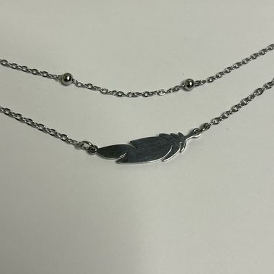 Layered Feather Anklet