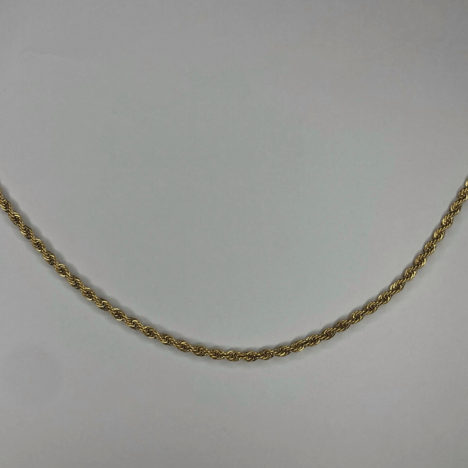 Gold Rope Chain Necklace