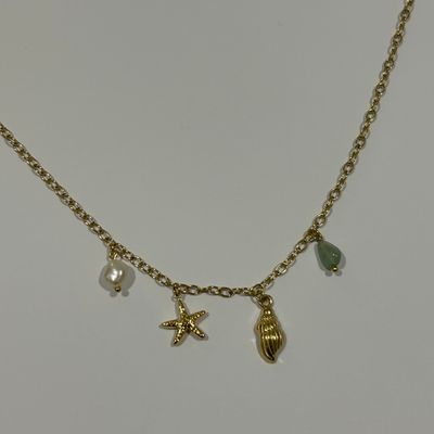 Gold Meet me at the Beach Necklace