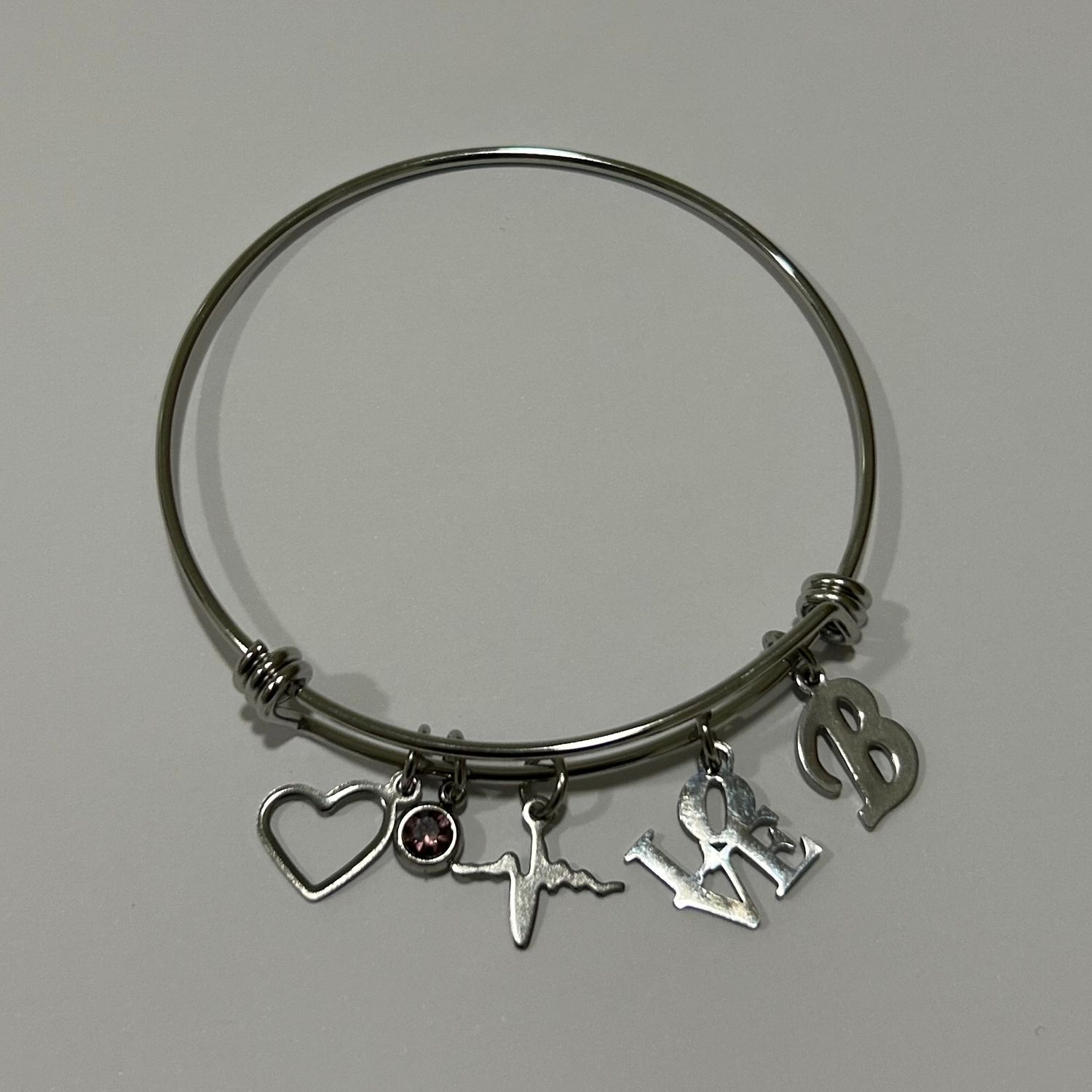 Filled With Love Bangle Bracelet