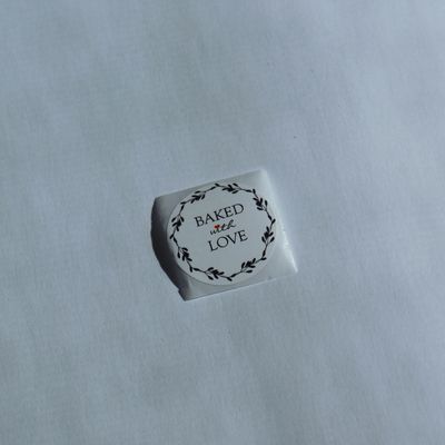 Baked with Love Stickers x 50