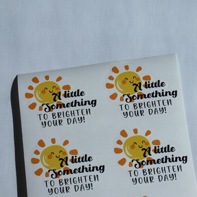 A Little Something To Brighten Your Day Sticker x 50