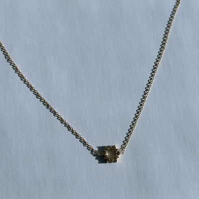 Circle Zirconia Necklace