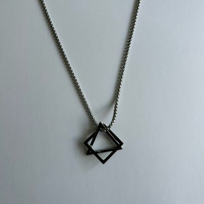 Men's Triangle and Square Necklace