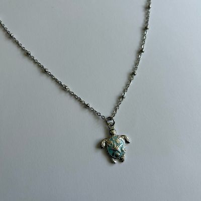 Enamel Turtle Necklace