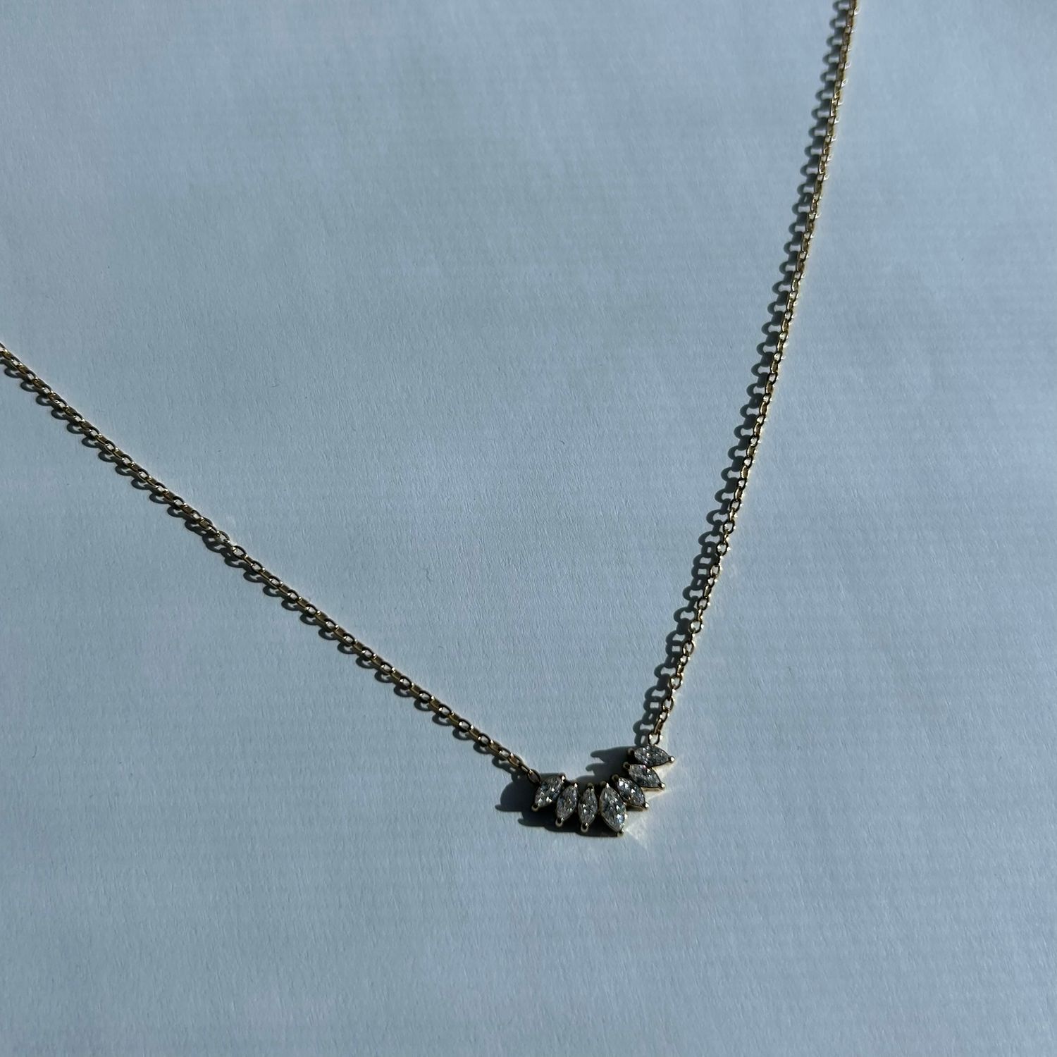 Gold Zirconia Dazzle Necklace
