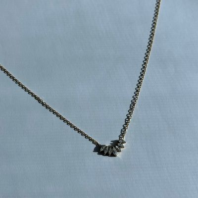 Gold Zirconia Dazzle Necklace