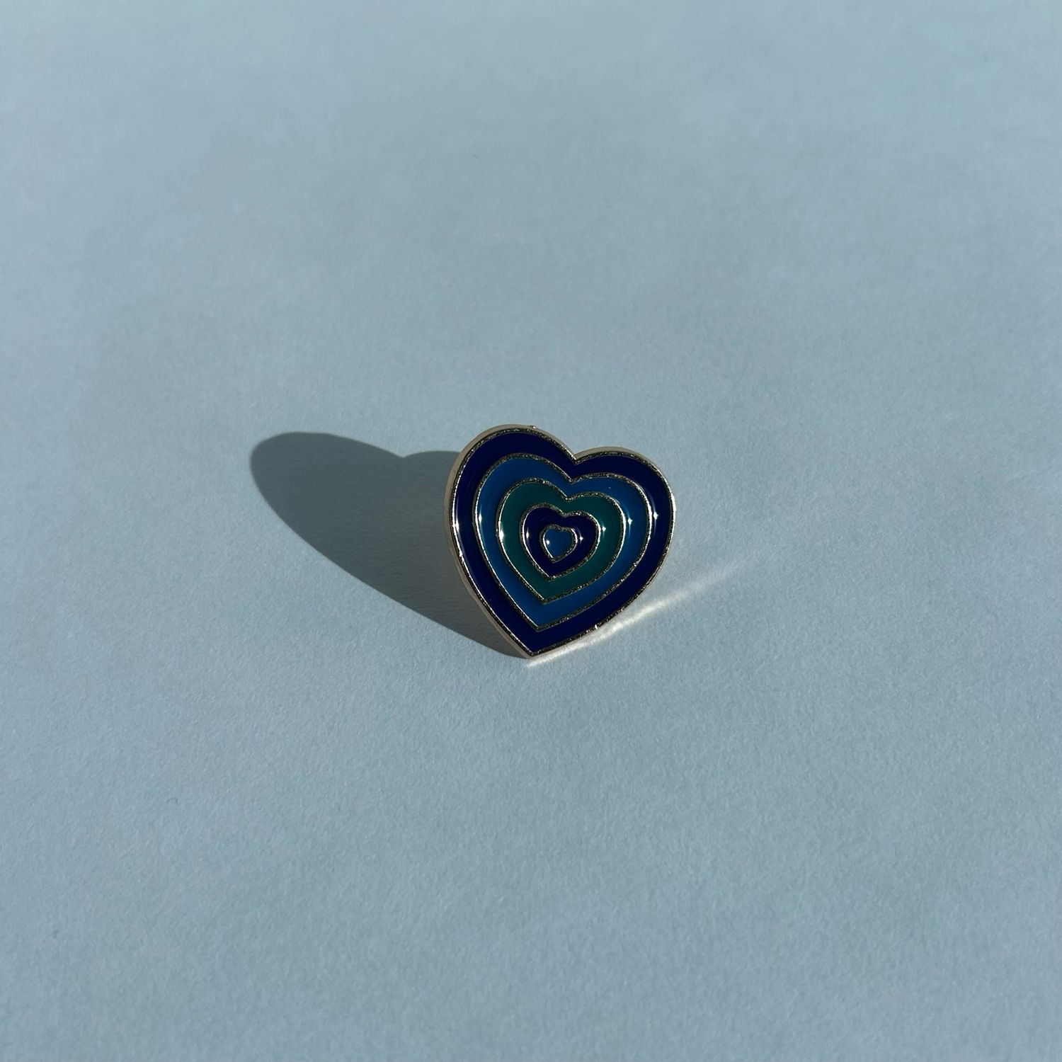 Blue Heart Pin