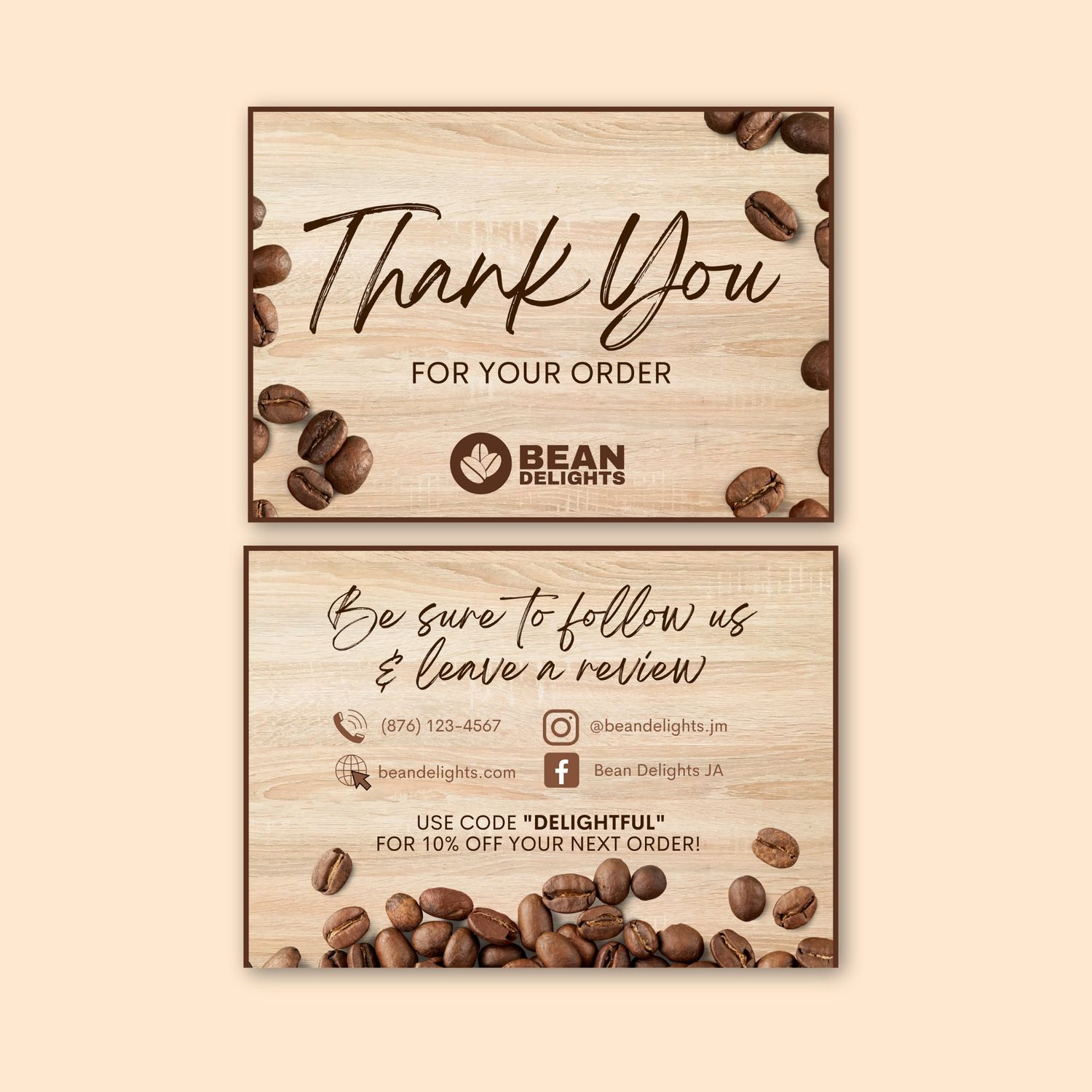 Start From Scratch Fully Customized Thank You Card!