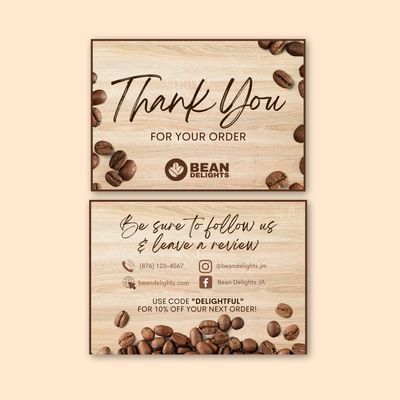 Start From Scratch Fully Customized Thank You Card!