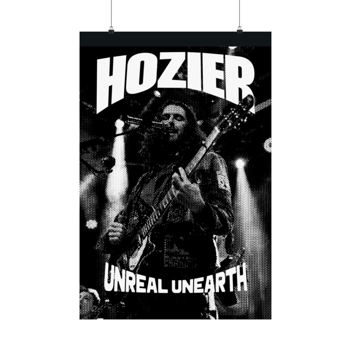 Vertical Poster, Hozier Album Cover Art Print, Matte Wall Art, Music Lover Gift, Concert Memorabilia, Indie Folk Home Decor, Black and White