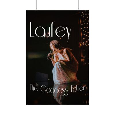 Vintage Matte Vertical Posters, Laufey Poster, Music Concert Print, Wall Art Decor, Music Lover Gift