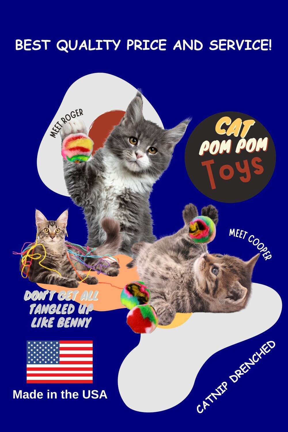 Cat Toy Pom Pom Balls