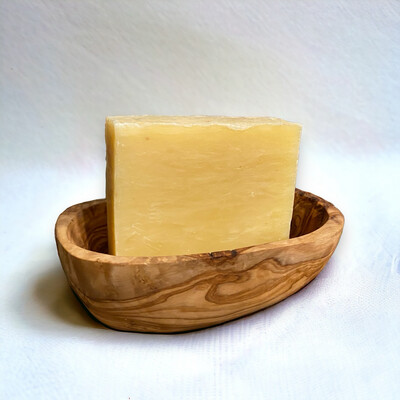 Soap Dish - Rustic Olive Wood