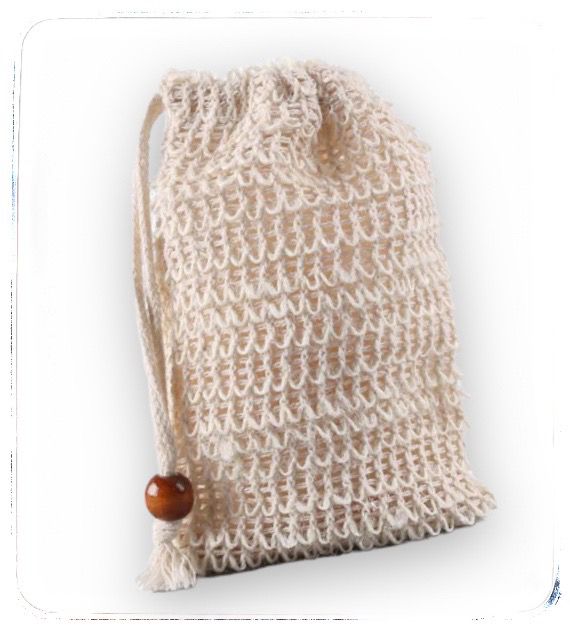 Sisal Soap Saver/Scrubber Pouch