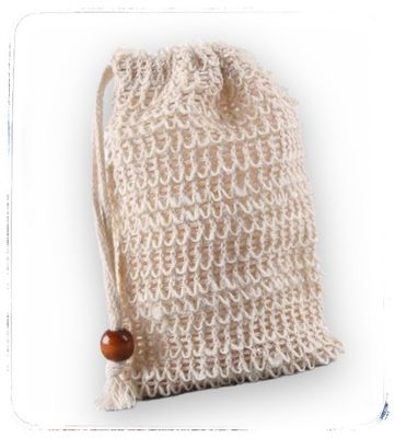 Sisal Soap Saver/Scrubber Pouch