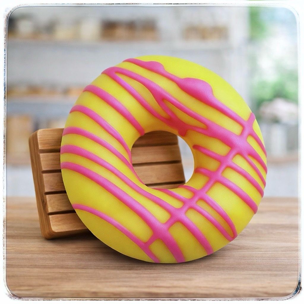 Kids Rainbow Sherbet Donut Soap Bar