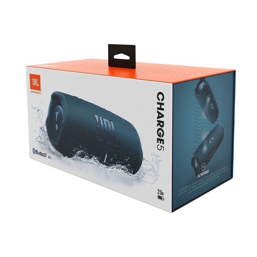 JBL - CHARGE5 Portable Waterproof Speaker with Power bank - Blue