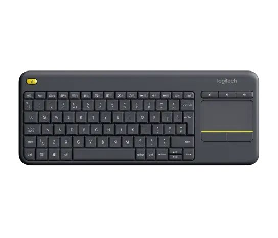 Logitech K400 Plus Wireless Touch TV Keyboard with Easy Media Control and Built-in Touchpad