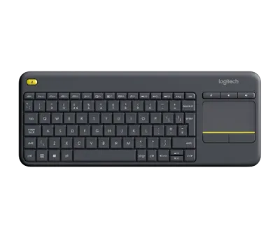 Logitech K400 Plus Wireless Touch TV Keyboard with Easy Media Control and Built-in Touchpad