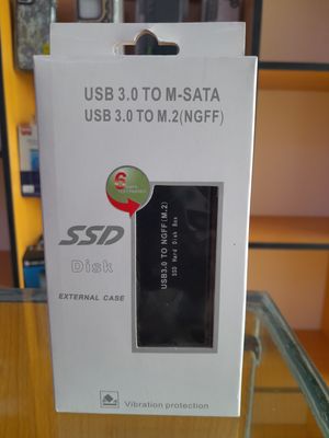SSD External Case, specifically designed to convert M.2 (NGFF) and M-SATA SSDs into portable USB 3.0 external drives.