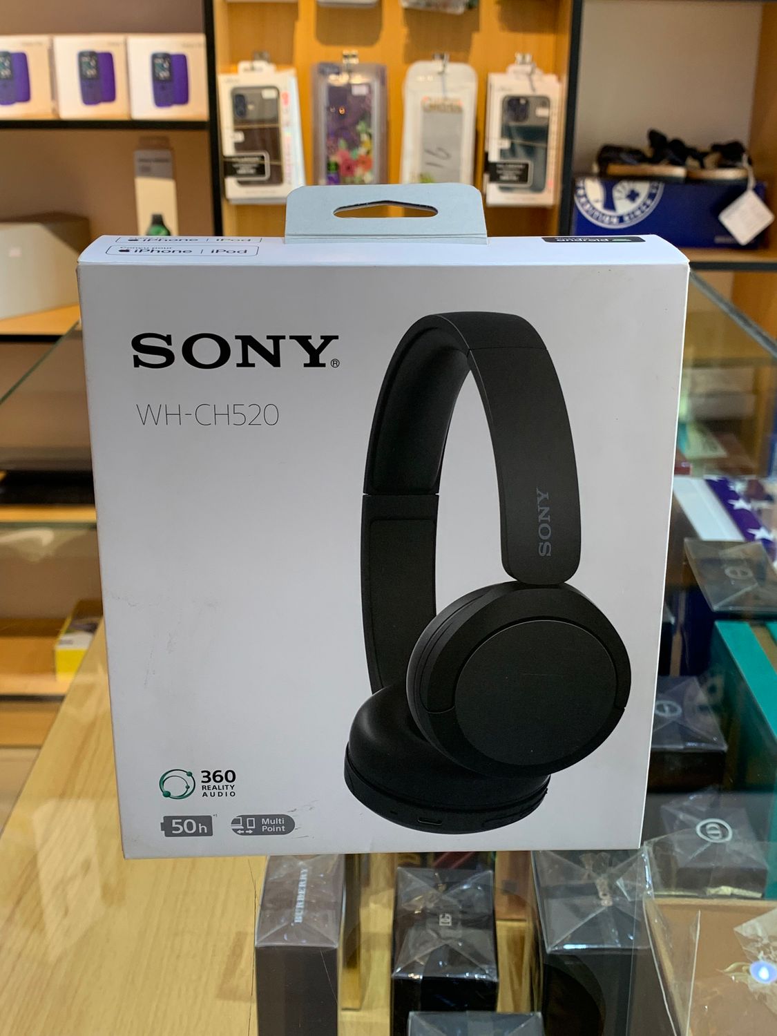 Sony WH-CH520 Wireless Headphones Bluetooth On-Ear Headset with Microphone, Black New