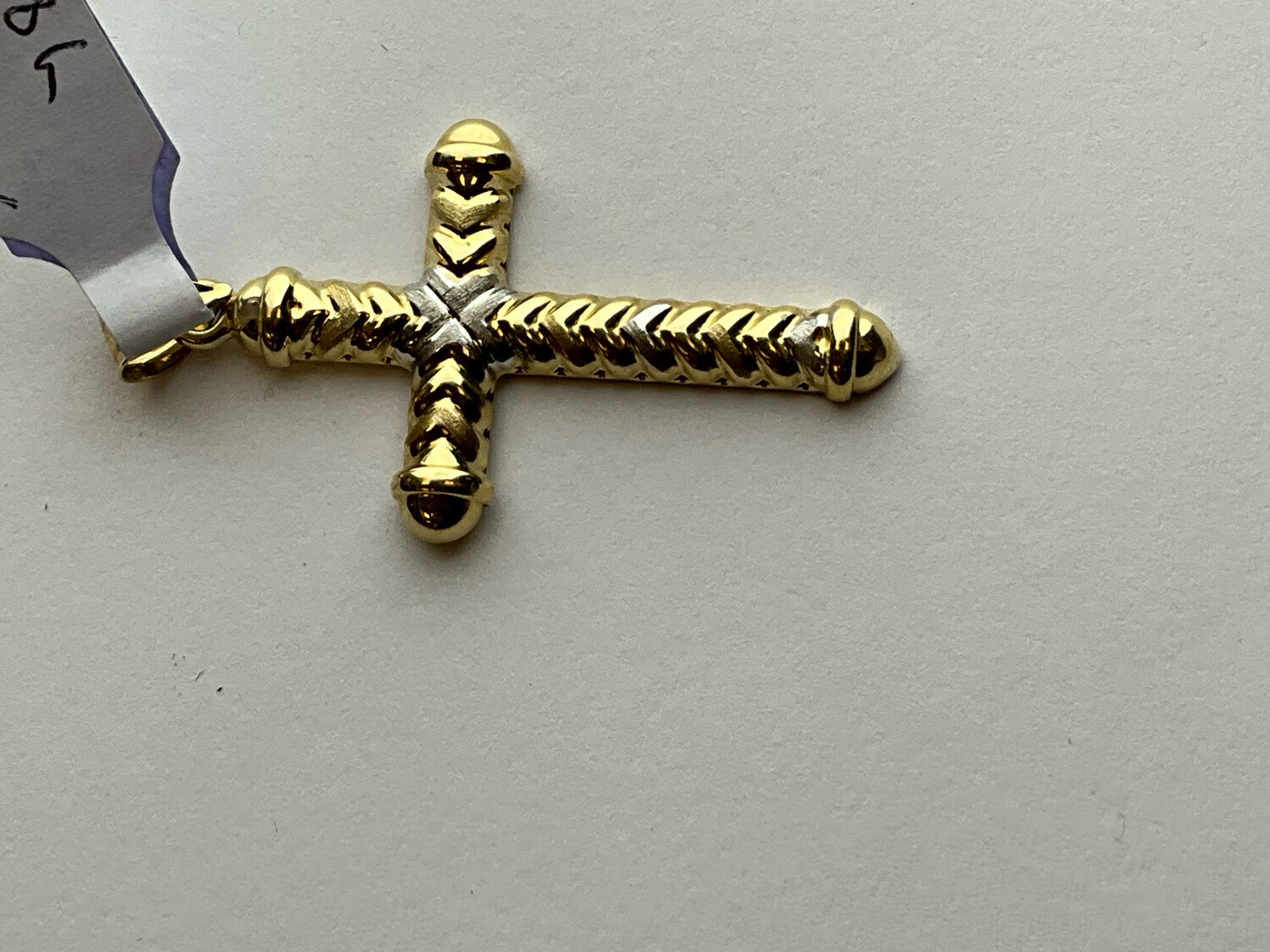 Kreuz UNİSEX 18K GOLD läng 3 cm bereit 2 cm Höhe 4 cm 