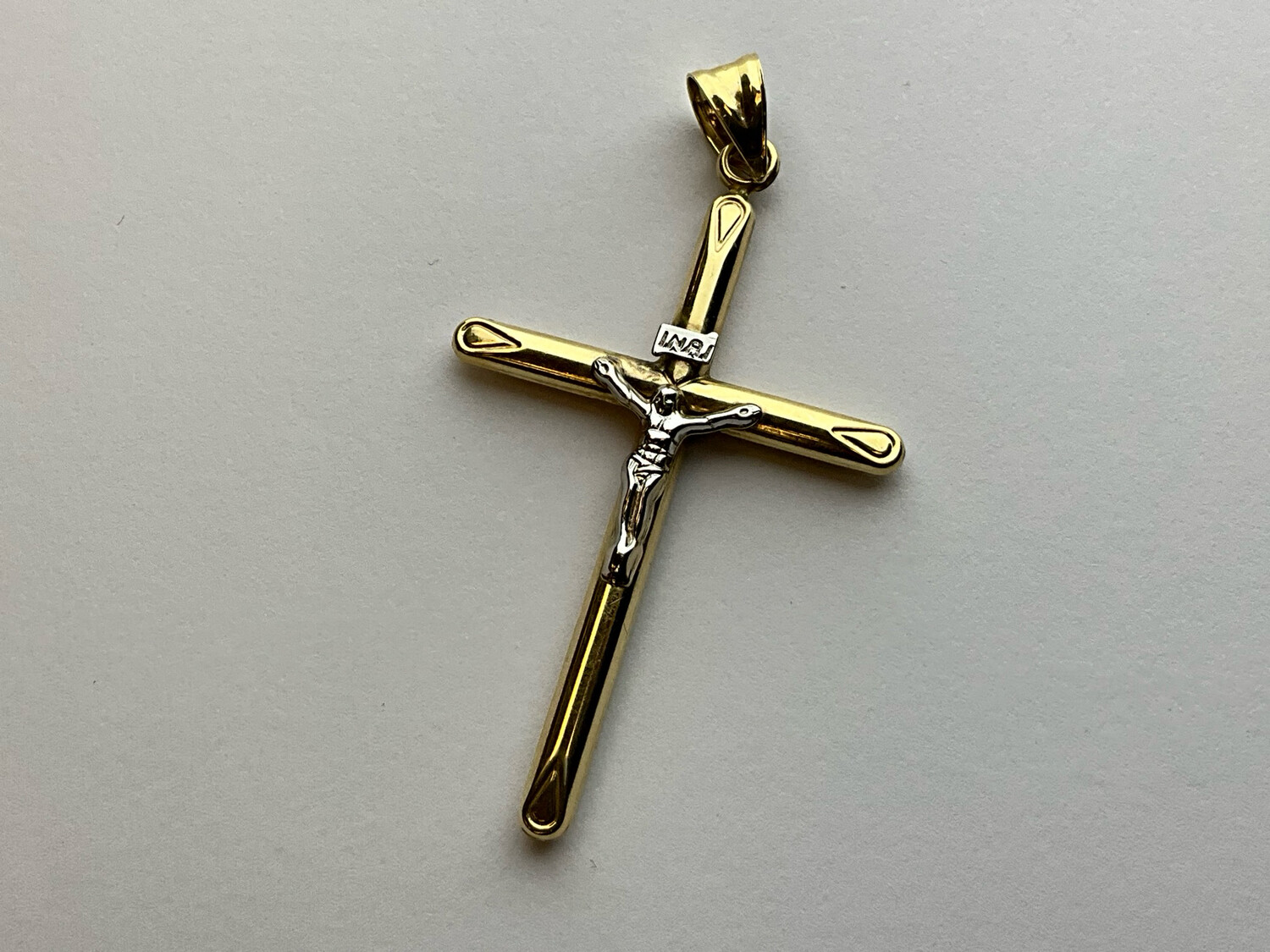 KREUZ unisex 585 Gold läng 5cm bereit 3.5cm Höhe 6cm