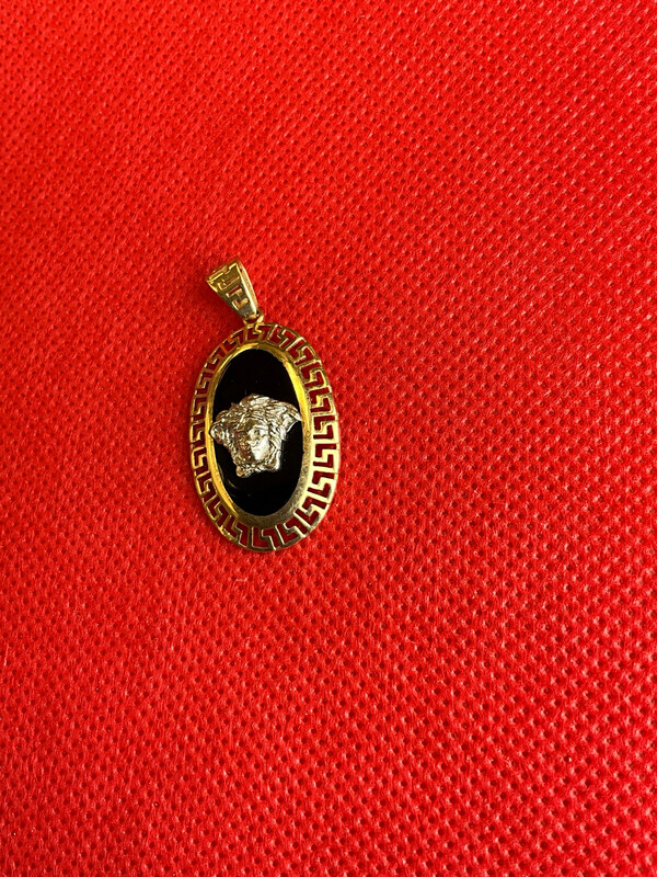 Anhänger unisex Gold 585 lang 2.5 cm bereit 2 cm Höhe 3.5 cm 