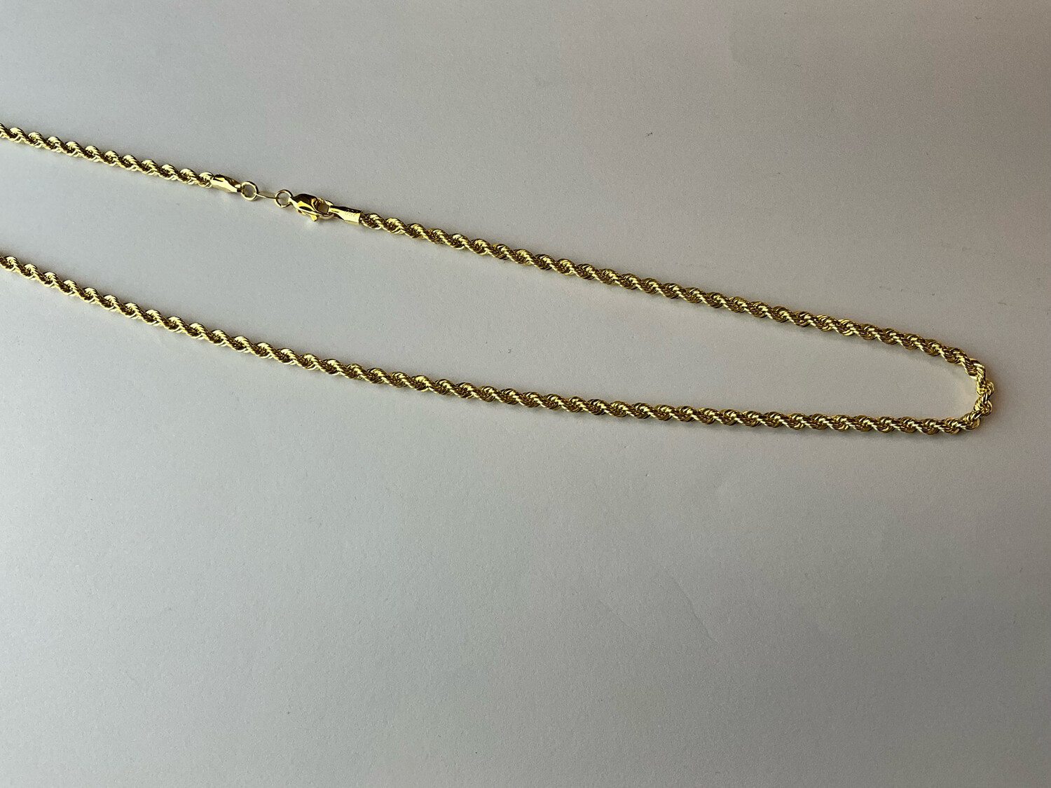 Goldkette unisex 18K läng 50 cm bereit 03 mm made in Italia 