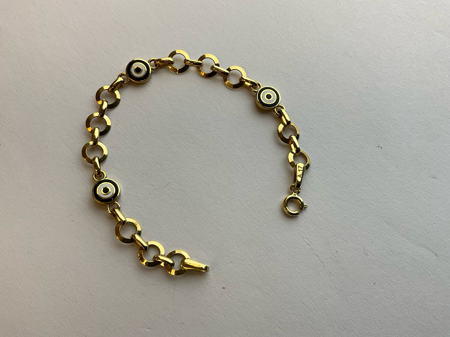Armband Babys 18 K Gold läng 13 cm 