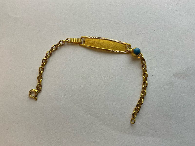 Armband Baby s 14 K GOLD Läng 13 cm
