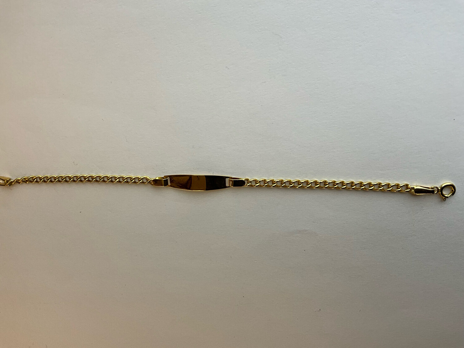 Kinder ARMBÄNDER 18K Gold Läng 14,5 cm bereit 0.2mm 