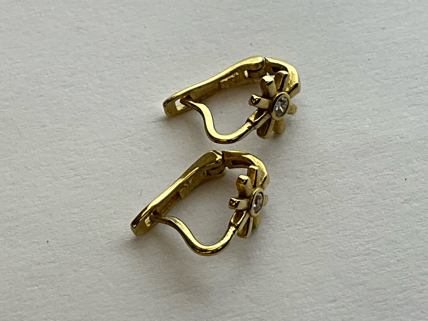 Mädchen Ohrringe 18 K Gold 