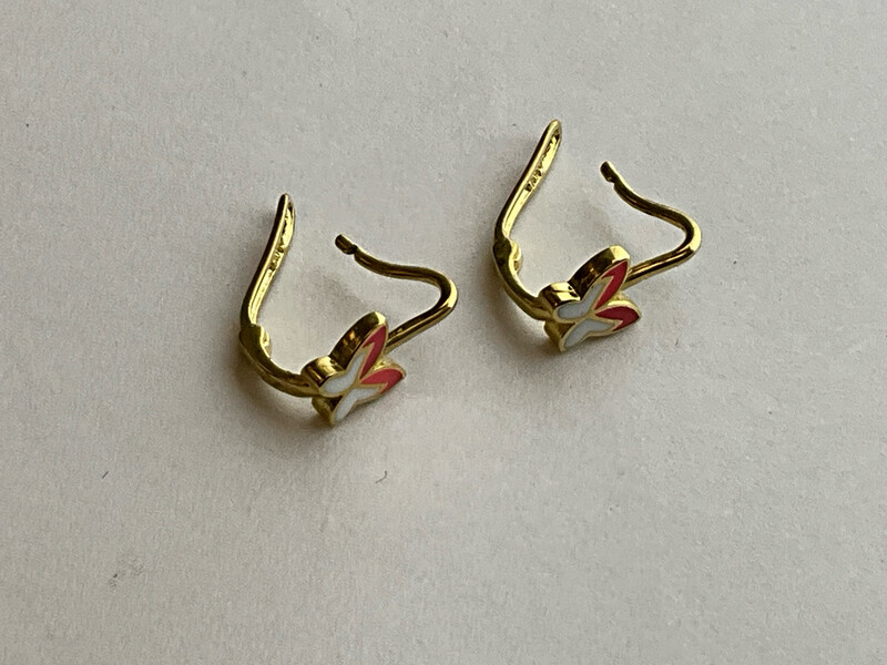 Mädchen Ohrringe 18K Gold 