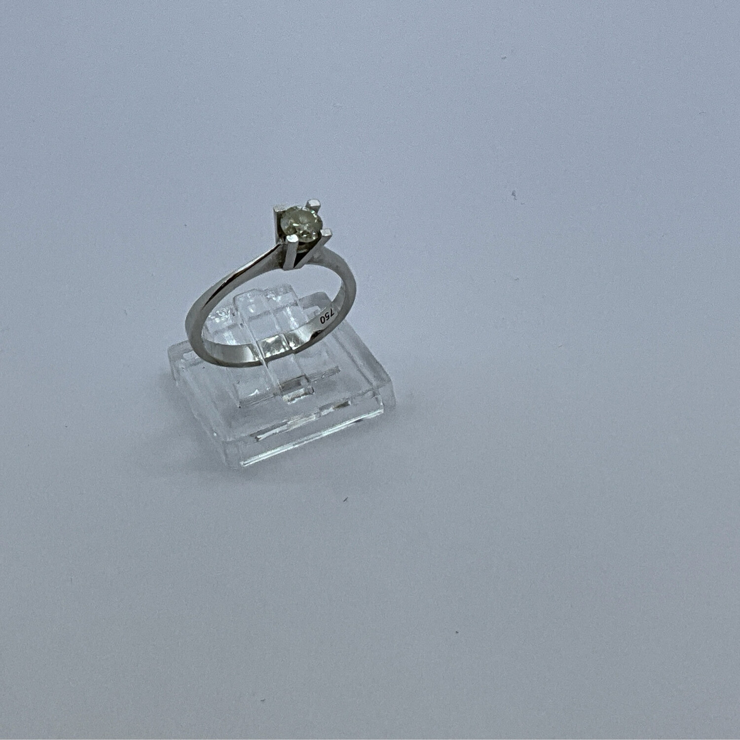 Verlobungsring weiß Gold und Diamant 0.5 ct 18Karat  size 55 