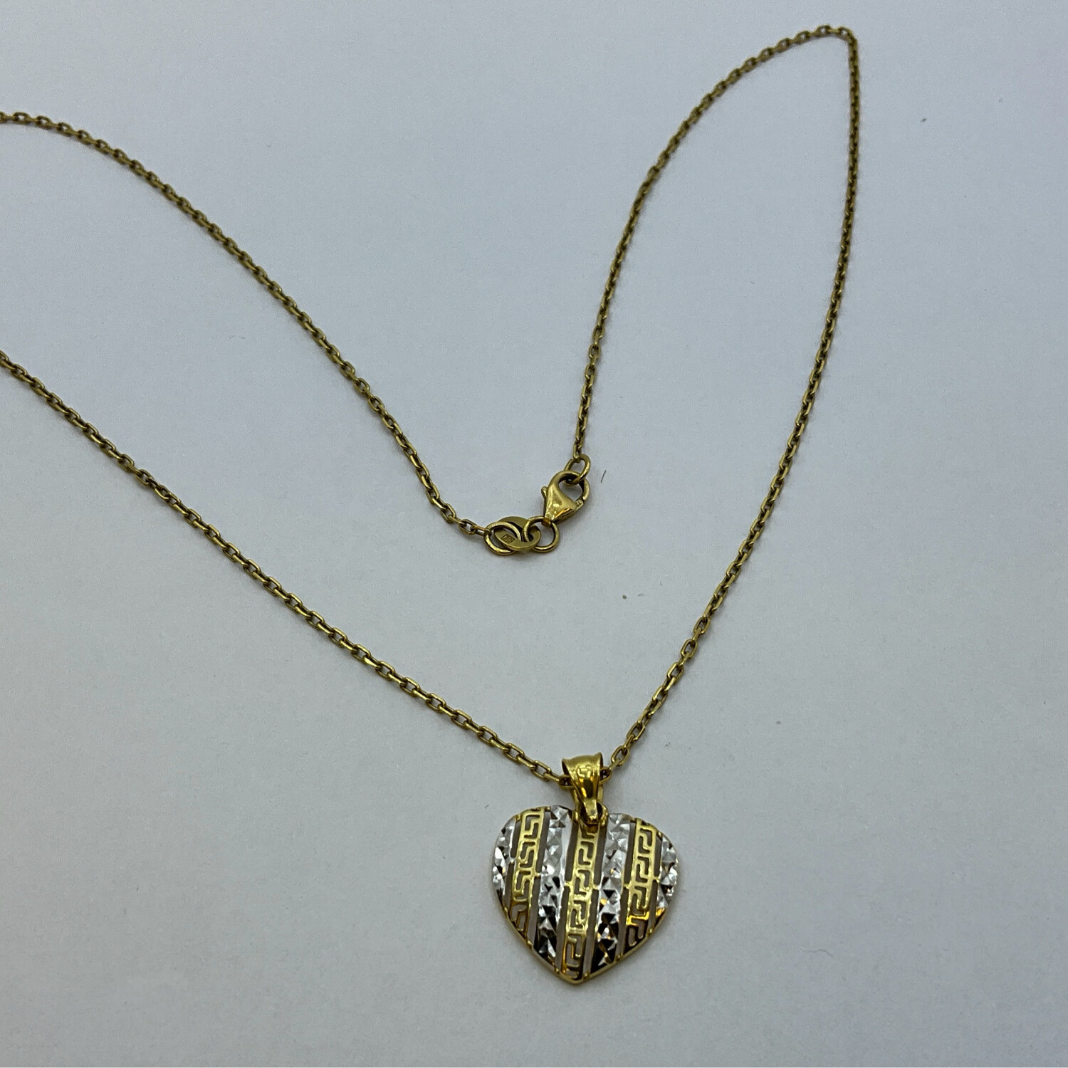 Kette mit Herz 18Karat Gold Läng 44 cm