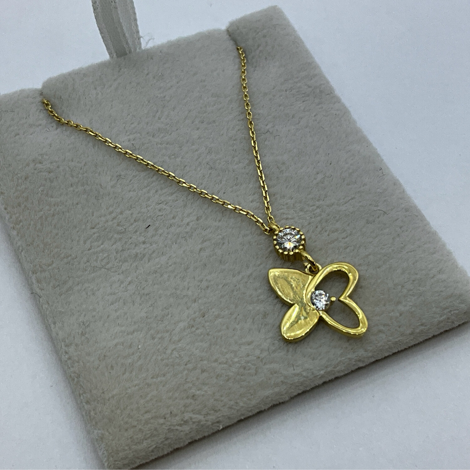 Kette mit Anhänger 18K Gold läng 44 cm 