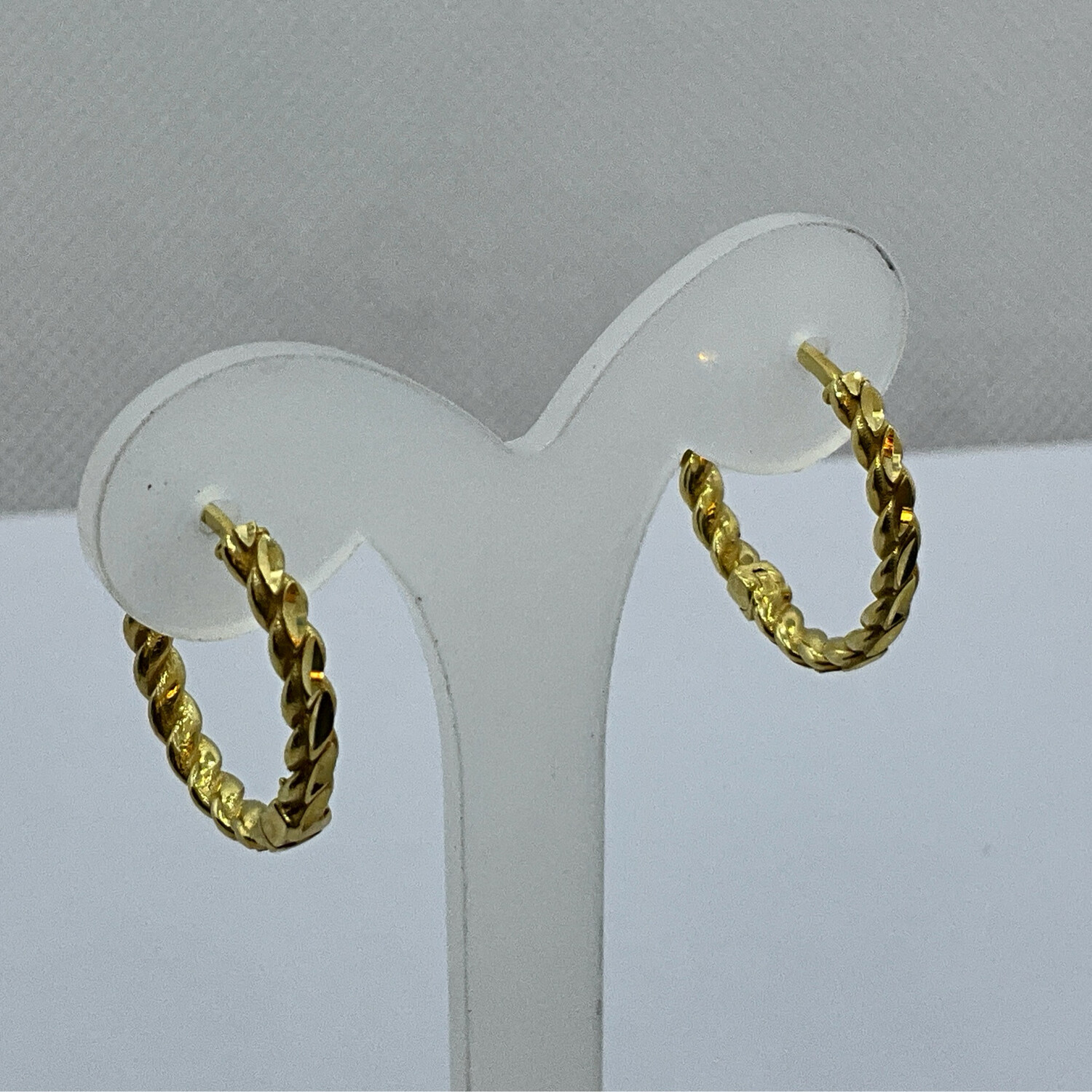 Ohrring 18K Gold Unisex läng 2cm/1.5 