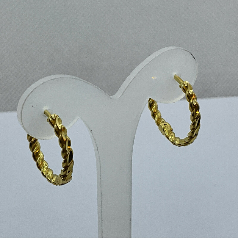 Ohrring 18K Gold Unisex läng 2cm/1.5 