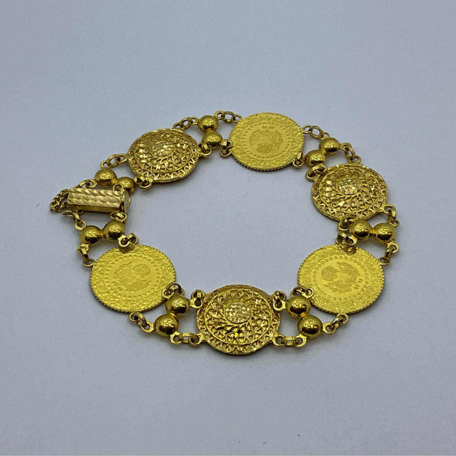 Armband für Damen 22K GOLD Mit Münze 