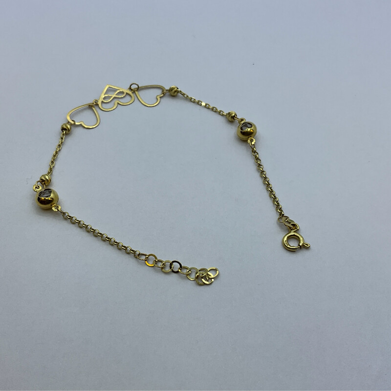 Armband für Damen 18K Gold mit Herz 