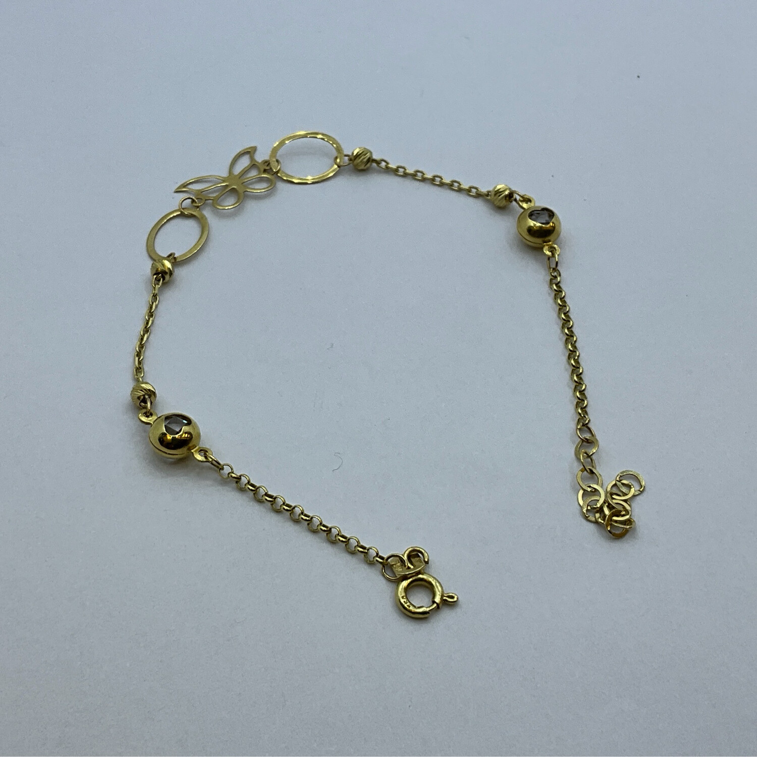 Armband Schmetterling 18K GOLD Für Damen 
